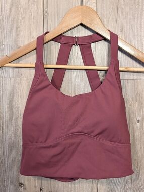 Halara Cloudful Air Twisted Back Sports Bra Mauve Size Small